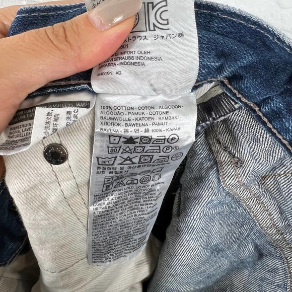 Levi Strauss & Co Men's Stretch Skinny Leg Denim Jeans Mid Rise Blue Size 30 - Picture 5 of 7